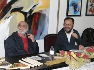 Arlindo Fagundes, à esquerda