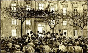 Alves da Veiga proclama a República