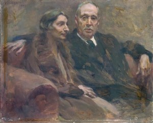 Retrato de Raul Brandão e Maria Angelina, por Columbano Bordalo
