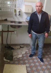 Albano Ribeiro num dos locais da ESAH