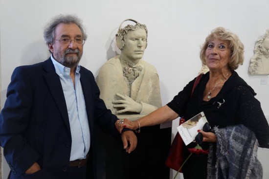 Luís de Matos e a artista Aurora Gaia