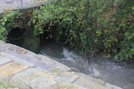 Zona de desentubamento do "braço" de Arca d'Água